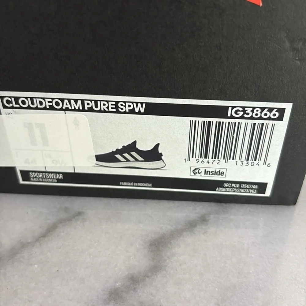 👟 New Adidas CloudFoam Pure SPW Running Women’s Sneakers Blue – Size 10
